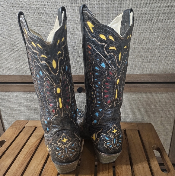 Corral Butterfly Leather Boots - Picture 6 of 6